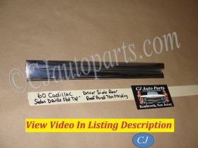 OEM 1959 1960 Cadillac Deville FLAT TOP LEFT DRIVER SIDE REAR ROOF PANEL MOLDING TRIM #4758194 OEM 1959 1960 Cadillac Deville FLAT TOP LEFT DRIVER SIDE REAR ROOF PANEL MOLDING TRIM #4758194